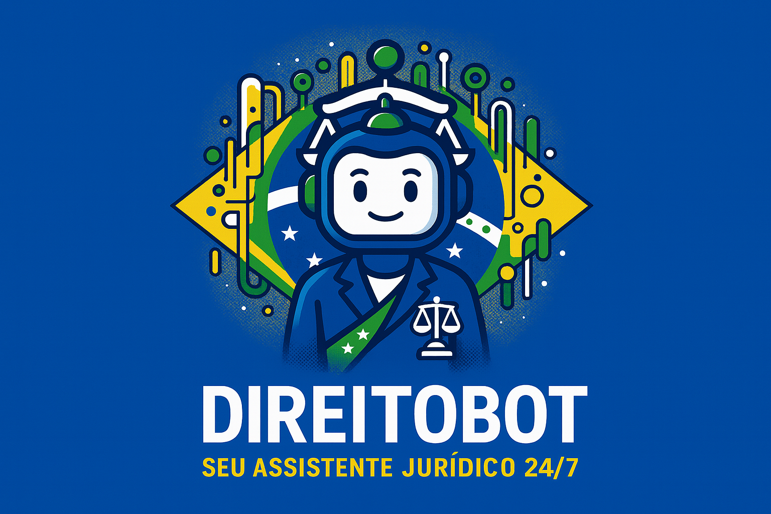 DireitoBot Logo do DireitoBot, um assistente jurídico com inteligência artificial especializado em leis brasileiras.